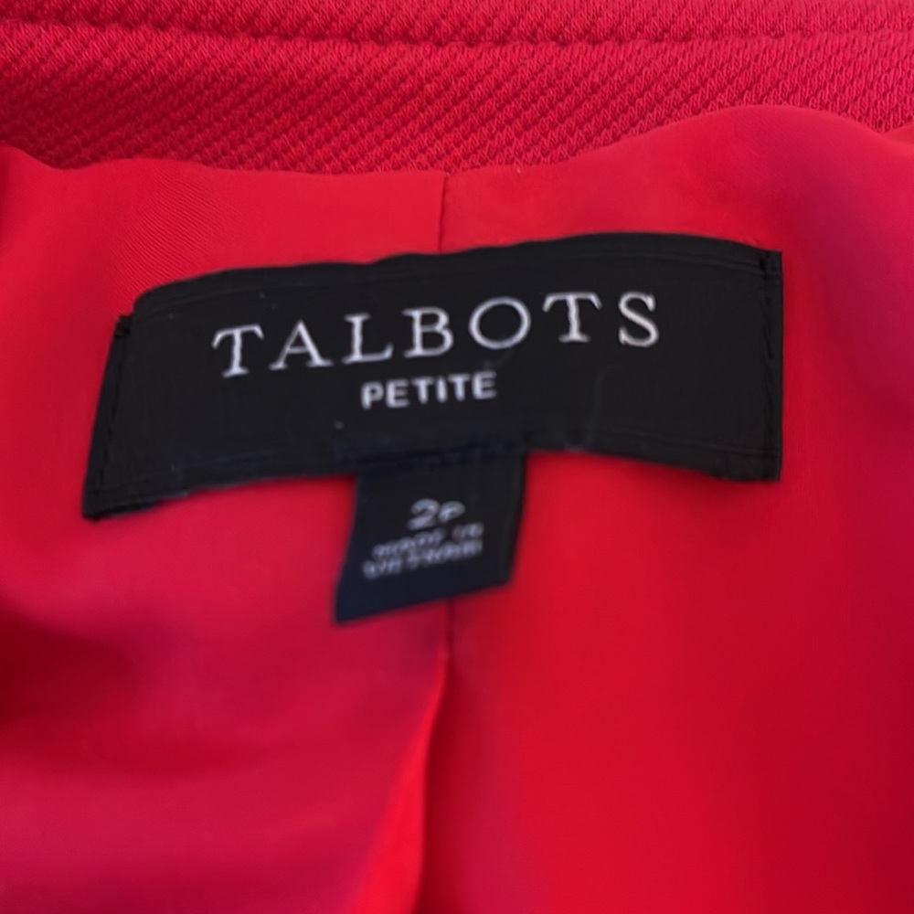 Talbot’s Red Double Button (Clasp Closure) Dressy - image 7